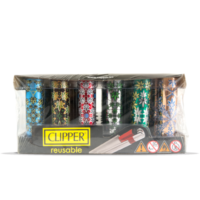 Clipper Metal Lighter Kaleido Lea 30 Pcs