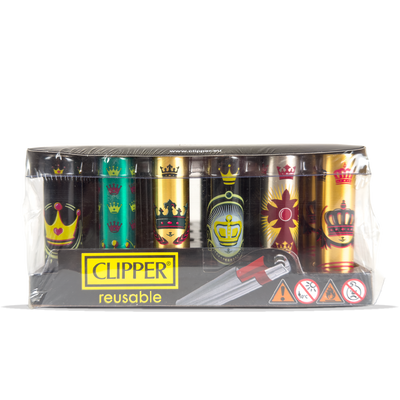 Clipper Metal Lighter The Crown 30 Pcs