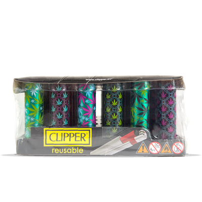 Clipper Metal Lighter Weedie 30 Pcs