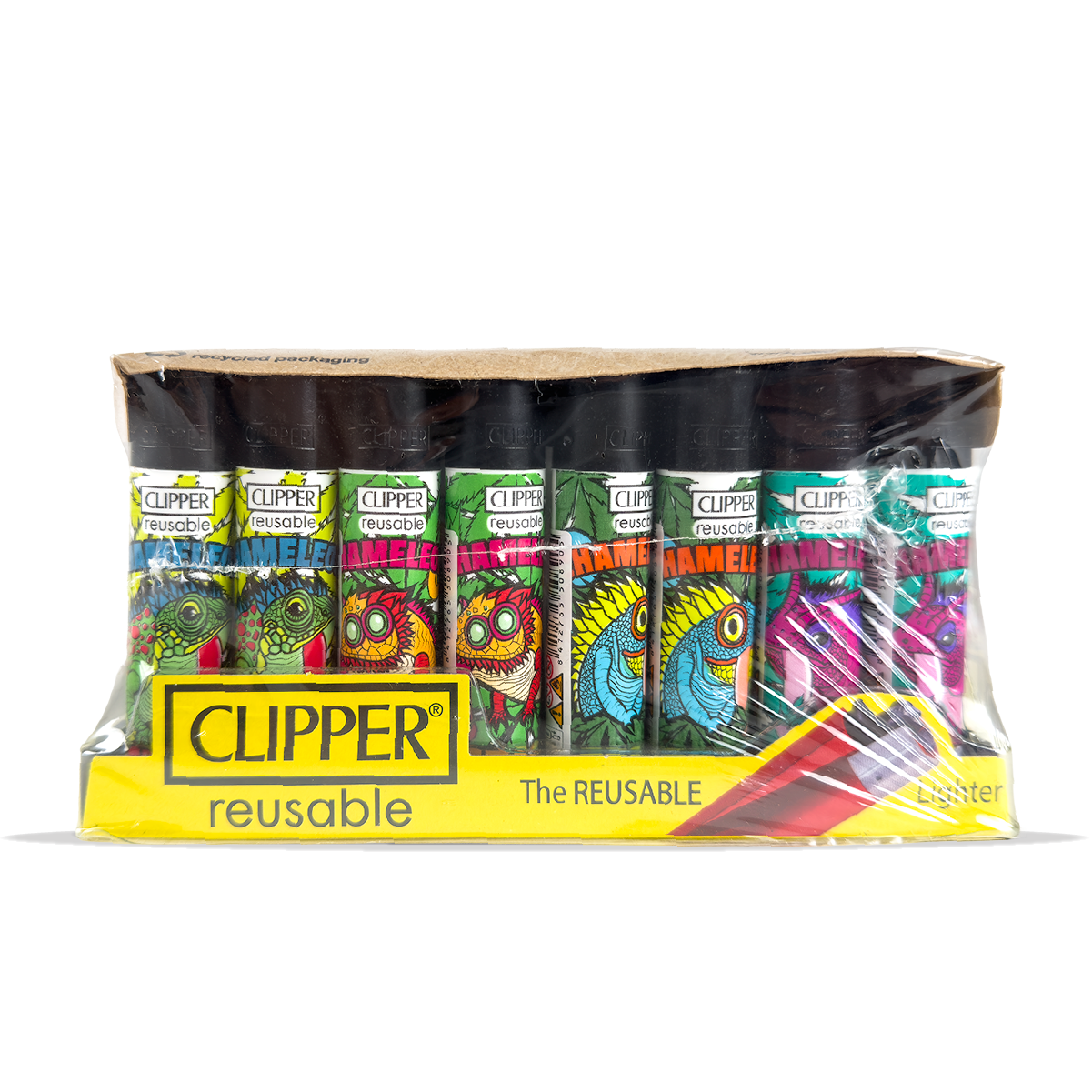 Clipper Lighter Chameleon Grass 40 Pcs