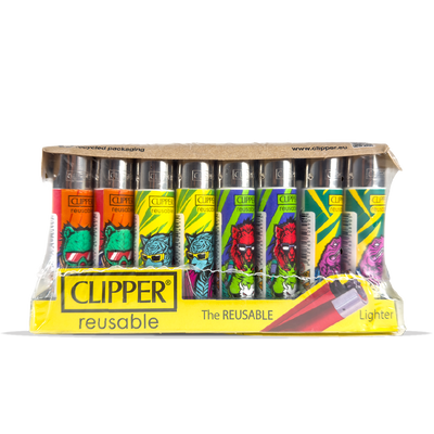 Clipper Lighter Cyberpunk Animals 40 Pcs