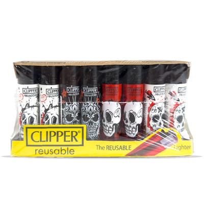 Clipper Lighter Graffiti Skulls 1 40 Pcs