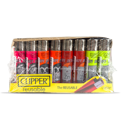 Clipper Lighter Heavy Metals 40 Pcs