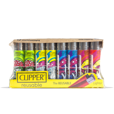 Clipper Lighter Magic Mushrooms 40 Pcs
