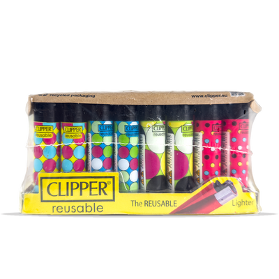 Clipper Lighter Polka Dots 40 Pcs