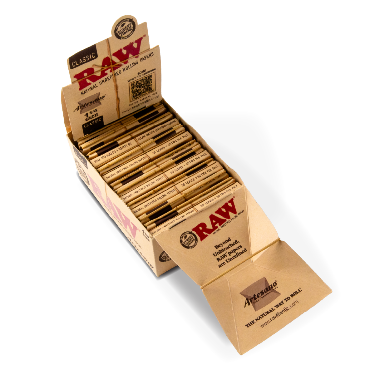 RAW Rolling Papers: Classic Artesano - 1 1/4 (15 Pack)