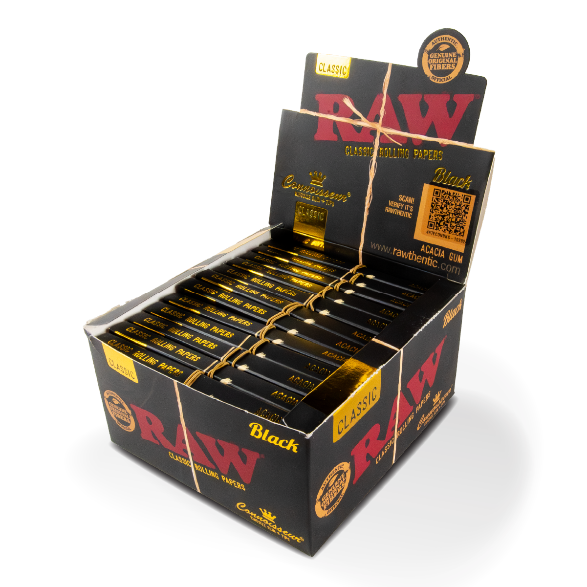 RAW Papers + Tips Combipacks: Classic Black Connoisseur - King Size Slim (24 Pack)