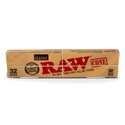 RAW Prerolled Cones: Classic - King Size (32 Pack)