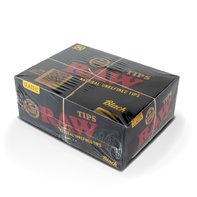 RAW Filter Tips: Classic Black - Standard (50 Pack)