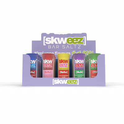 SKWEEZ 5 Flavour Display Stands - Purple