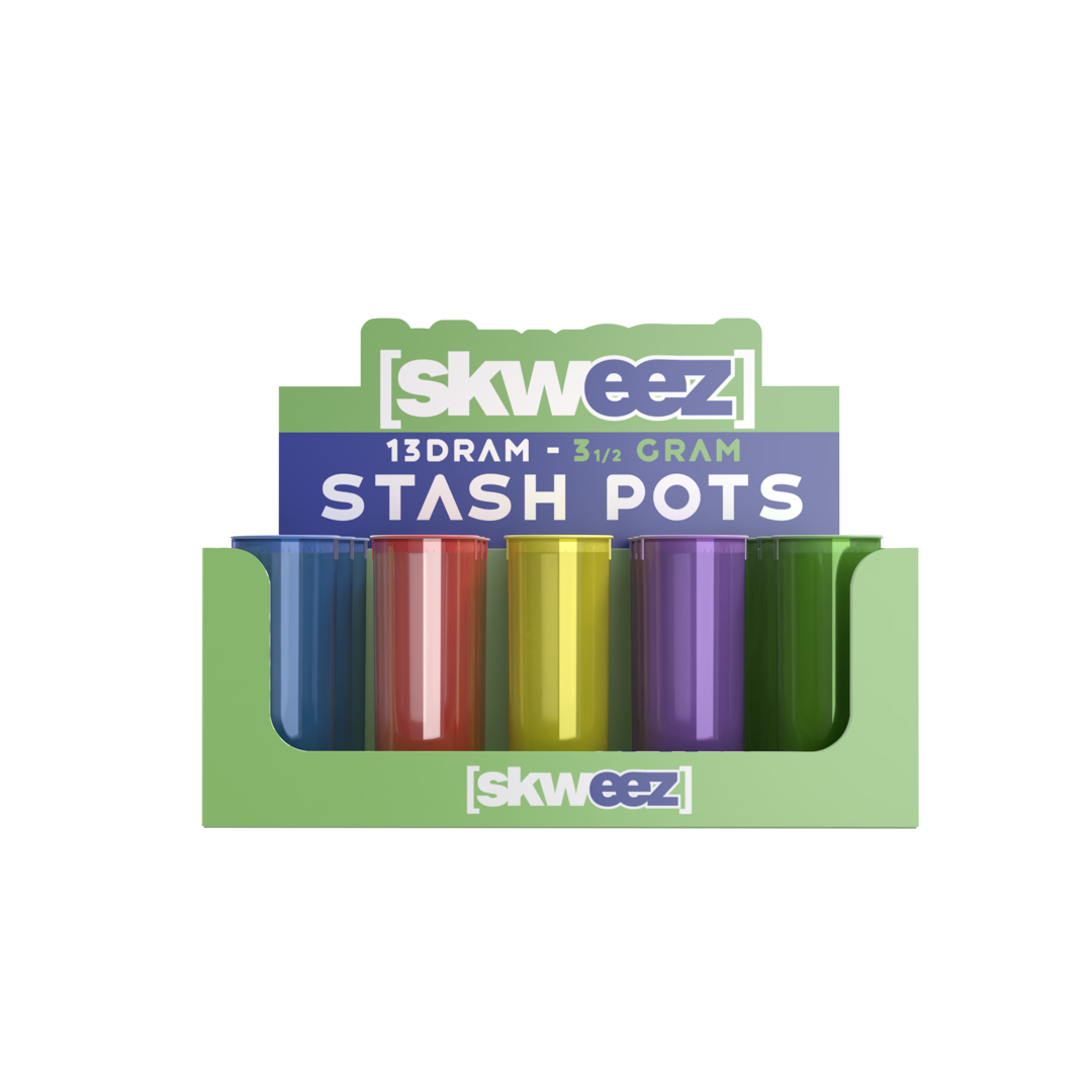 Skweez Smell Proof Plastic Stash Pots Mixed Default Title