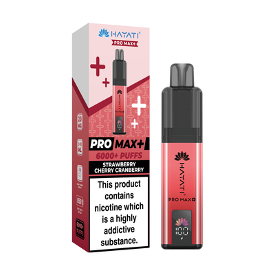 Hayati Pro Max 6000 Pod Kits: Strawberry Cherry Cranberry – 20mg (5 Pack)
