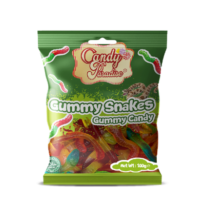 Candy Paradise Gummy Candy: Gummy Snakes - 100g (12 Pack)