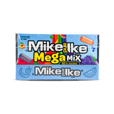 Mike & Ike Theatre Boxes: Mega Mix - 120g (12 Pack)