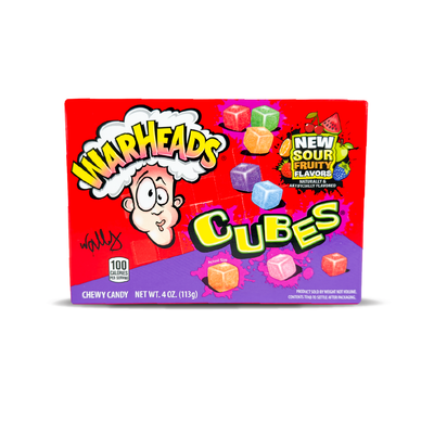 Warheads Theatre Boxes: Berry Cubes - 99g (12 Pack)