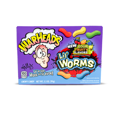 Warheads Theatre Boxes: Lil Worms - 99g (12 Pack)