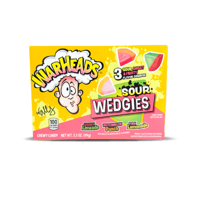 Warheads Theatre Boxes: Wedgies - 99g (12 Pack)