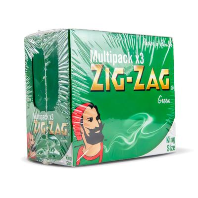 Zig Zag Rolling Papers: Green - King Size (3 x 12 Pack)