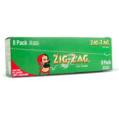 Zig Zag Rolling Papers: Green - Standard (8 x 10 Pack)